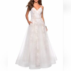 La Femme Lace Wedding Dress- Altered, Never worn